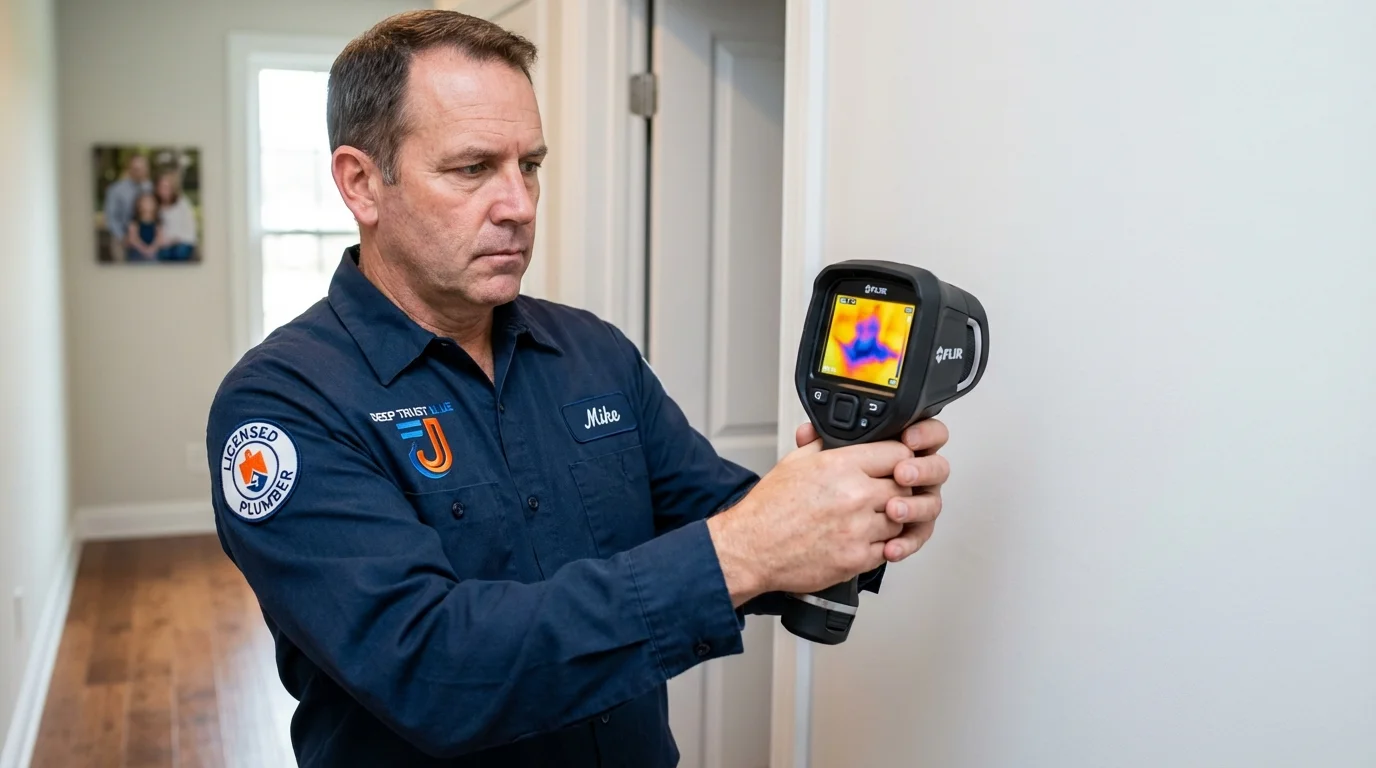 Thermal imaging leak detection by Johns Plumbing LLC in Spring Hope
